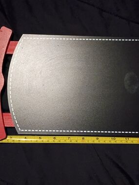 Sleigh Chalkboard with Red Handles